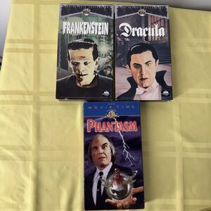 VHS Horror Movie Lot Dracula Frankenstein Phantasm MCA Universal Video